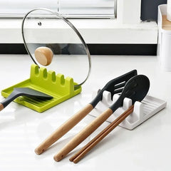 Kitchen Spoon Holders Fork Spatula Rack Shelf Organizer Plastic Chopsticks Holder Non-slip Spoons Pad Kitchen Accessories