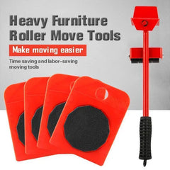 Moving Tool Furniture Lifter Labour Save Heavy Furniture Appliance Mover Slider 360° Rotation Wheel Rollers Pads150kg Capacity